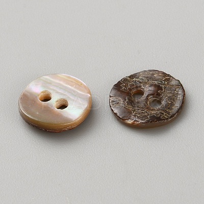Natural Shell Buttons BUTT-WH0024-041A-1