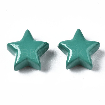 Spray Painted Brass Charms KK-Q252-004B-1