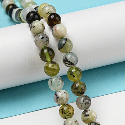 Natural Green Opal Beads Strands G-R494-A11-02-1
