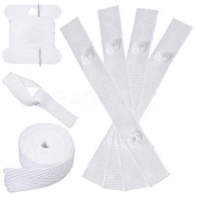 Polyester & Pom Removable Quilt Cover Corner Fasteners Button Straps FIND-CP0003-68-1