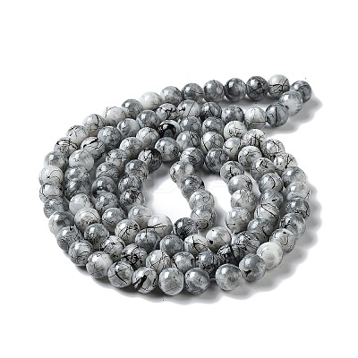 Drawbench & Baking Paint Glass Beads Strands GLAA-S176-M-1