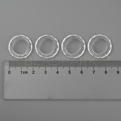 Transparent Acrylic Beads PL671Y-1-1