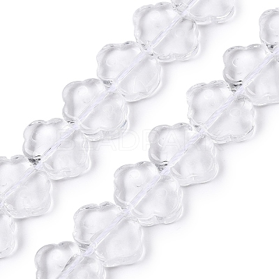Transparent Glass Beads Strands GLAA-N001-60-1