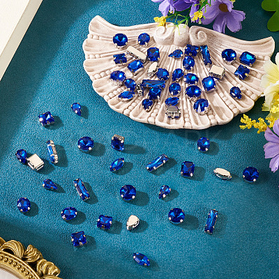 80Pcs 8 Styles Sew on Rhinestone RGLA-TA0001-11C-1
