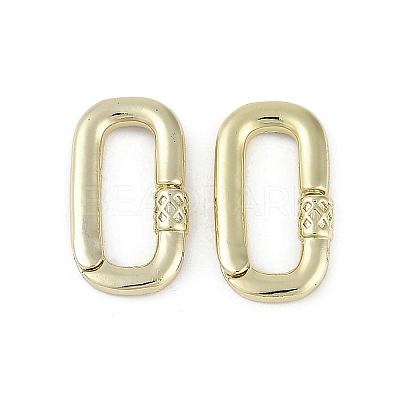 Brass Spring Gate Rings KK-Z078-01G-1
