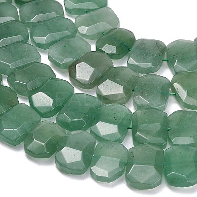 Natural Green Aventurine Beads Strands G-C285-A07-01-1
