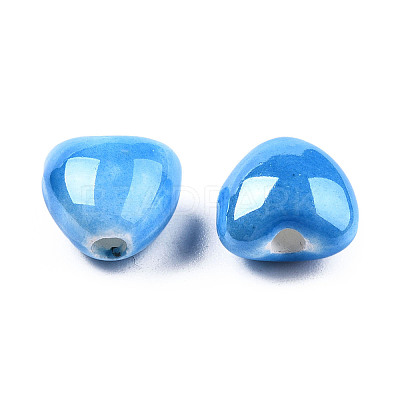 Pearlized Handmade Porcelain Beads X1-PORC-T007-21-06-1