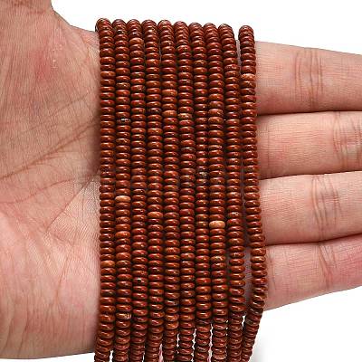 Natural Red Jasper Beads Strands G-L635-A39-4x2mm-1