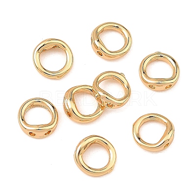 SHEGRACE Brass Ring Charm Connectors XGR-Q6M861-913G-1
