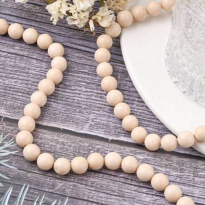 Natural Fossil Beads Strands LS-G-E110-8mm-2-1