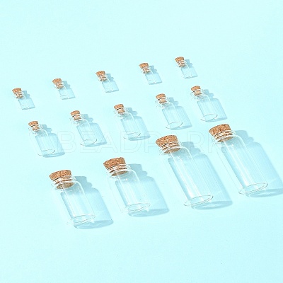 24Pcs 4 Styles Glass Jar Glass Bottles AJEW-FS0001-21-1