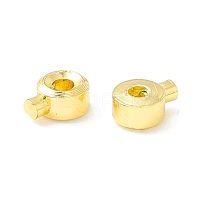 Brass Crimp Beads KK-E280-01G-1