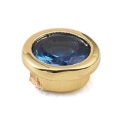 Brass Pave Cubic Zirconia Cabochons CU-CBA30E8-03G-1