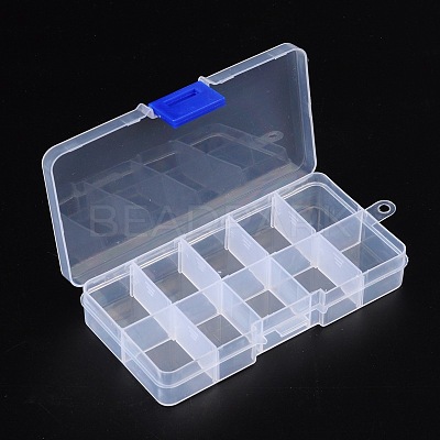 Plastic Clear Beads Display Storage Case Box X-C006Y-1