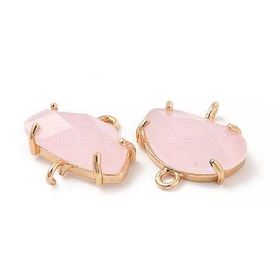 K9 Glass Connector Charms KK-E071-24KCG-02-1