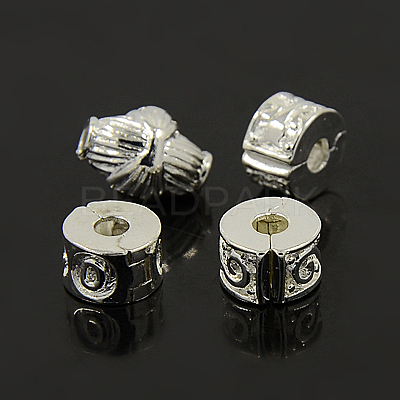 Alloy European Style Clasps MPDL-H161-1