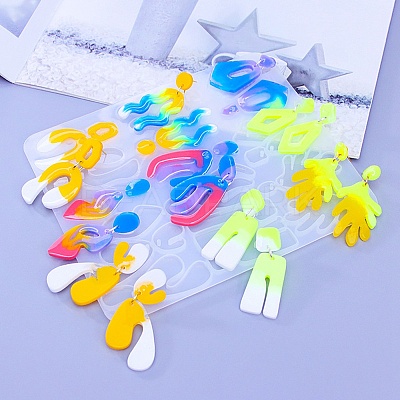 DIY Silicone Irregular Shape Pendant Molds DIY-M047-01A-1