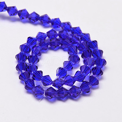 Imitate Austrian Crystal Bicone Glass Beads Strands X1-GLAA-F029-4x4mm-06-1