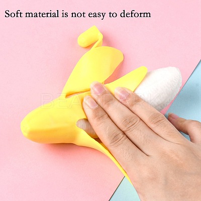 TPR Peeled Banana Stress Toy AJEW-L088-01-1