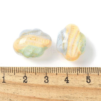 Two Tone Transparent Acrylic Beads OACR-D304-01C-1