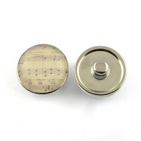 Brass Jewelry Snap Buttons X-GLAA-Q030-11-1