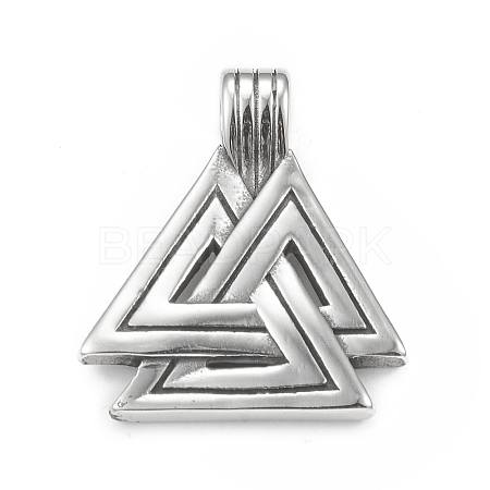 304 Stainless Steel Pendants STAS-G303-42AS-1