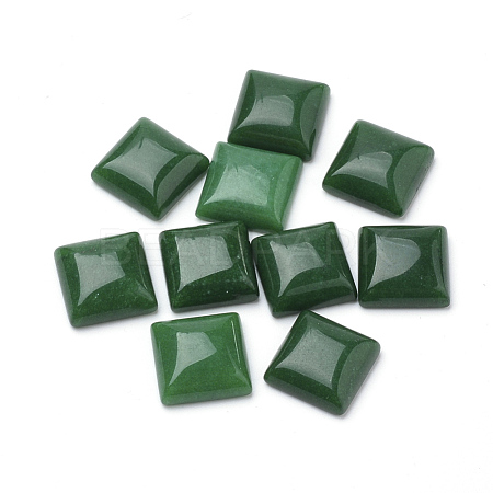 Natural White Jade Cabochons G-Q975-10x10-07-1
