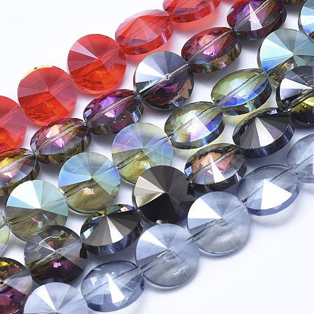 Glass Beads Strands EGLA-F136-1
