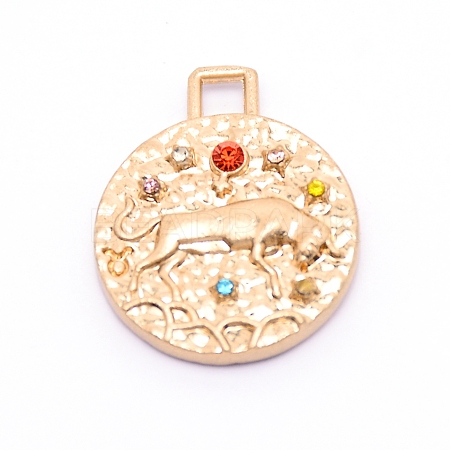 Alloy Colorful Rhinestone Pendants PALLOY-WH0081-54D-1