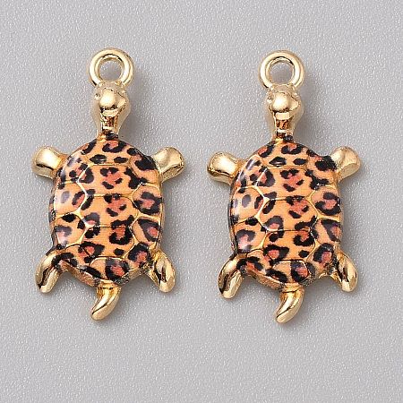 Alloy Enamel Pendants FIND-CJC0027-01G-02-1