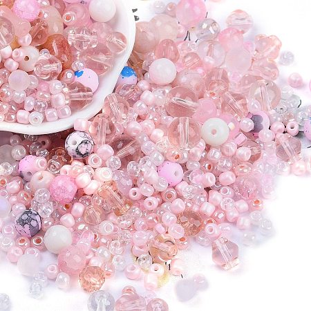 DIY Lampwork Beads & Glass Seed Beds Jewelry Making Findings Kits SEED-K010-01B-1
