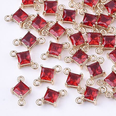 Transparent Glass Links connectors X-GLAA-T007-14D-1