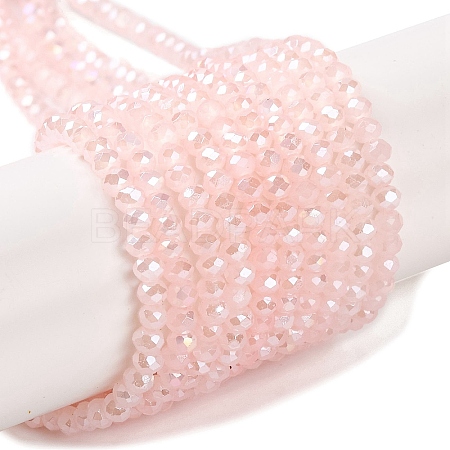 Baking Electroplate Glass Beads Strands X-DGLA-A039-J2MM-B14-1