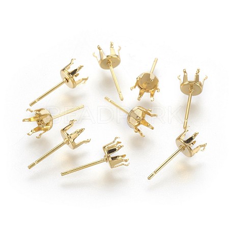 304 Stainless Steel Stud Earring Findings STAS-P221-20F-G-1
