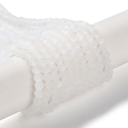 Transparent Glass Beads Strands EGLA-A044-T4mm-MB19-1
