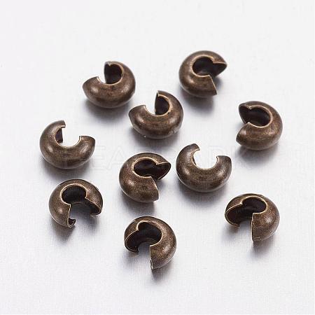 Brass Crimp Beads Covers KK-H290-NFAB-NF-1