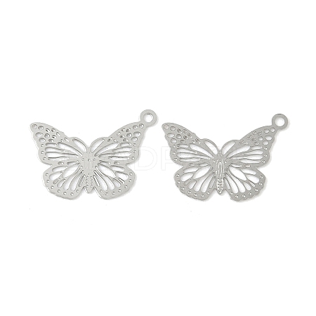Hollow 304 Stainless Steel Pendants STAS-C153-01P-1