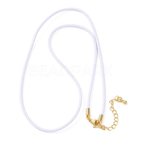 2MM Round Nylon Milan Cord Necklace Makings MAK-F038-C32-G-1