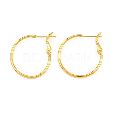 Brass Hoop Earrings KK-I665-26A-G-1