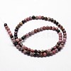 Natural Rhodonite Beads Strands G-G735-10-6mm-2