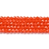 Opaque Solid Color Imitation Jade Glass Beads Strands EGLA-A039-P4mm-D03-1