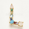 Brass Micro Pave Cubic Zirconia Pendants ZIRC-S061-64L-1