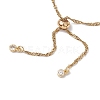 304 Stainless Steel Singapore Chain Slider Bracelet Making AJEW-JB01328-01-3