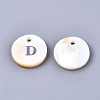Natural Freshwater Shell Pendants SHEL-Q018-01A-D-P-2