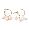 Brass Hoop Earrings EJEW-JE04273-3