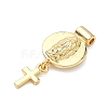 Religion Brass Pendants KK-H539-18G-01-2