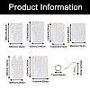Craftdady 6Pcs DIY Geometry Earrings Silicone Resin Casting Molds DIY-CD0001-27-3
