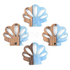 Resin & Walnut Wood Pendants RESI-S389-047B-2