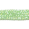 Imitation Jade Electroplate Glass Beads Strands EGLA-A039-J4mm-B01-1