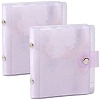 2Pcs PVC Mini Photocard Holder Book AJEW-SP0002-20B-04-1